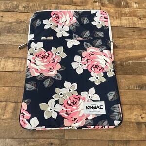 Kinmac Limited Edition 15" Laptop Sleeve Case Black w/ Pink Roses
